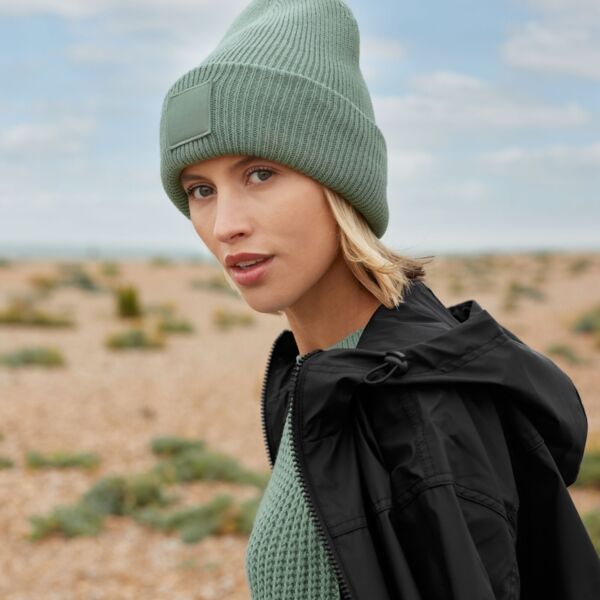 Deep Cuffed Tonal Patch Beanie Thumbnail