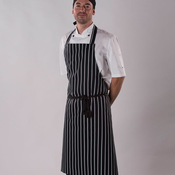 Dennys Stripe Bib Apron Thumbnail