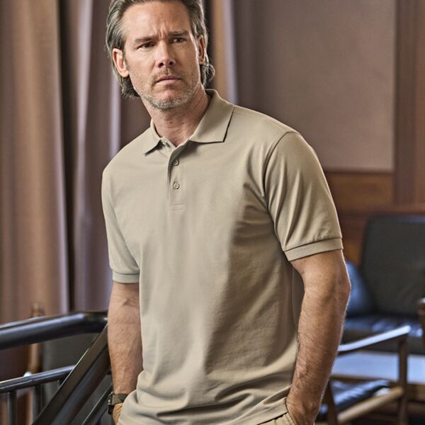 AW Tee Jays Luxury Stretch Piqué Polo Shirt Thumbnail
