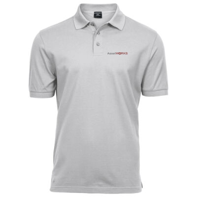 Assetworks Mens Polo - White Thumbnail