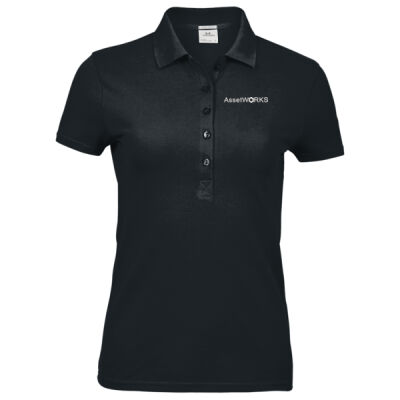 Assetworks Ladies Polo - Black Thumbnail