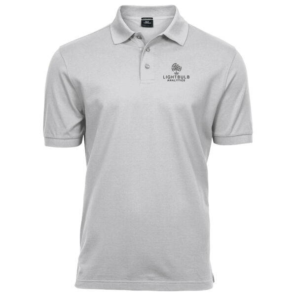 Lightbulb Analytics Mens Polo - White Thumbnail