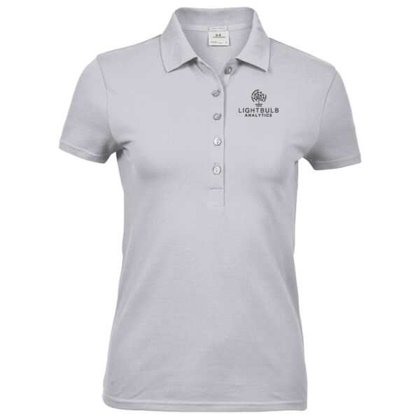 Lightbulb Analytics Ladies Polo - White Thumbnail