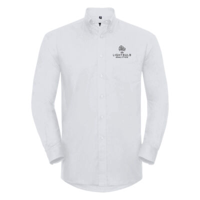 Lightbulb Analytics Mens Shirt - White Thumbnail