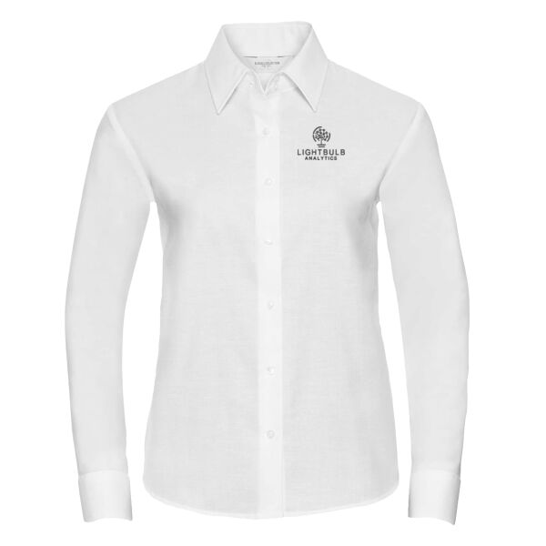 Lightbulb Analytics Ladies Shirt- White Thumbnail